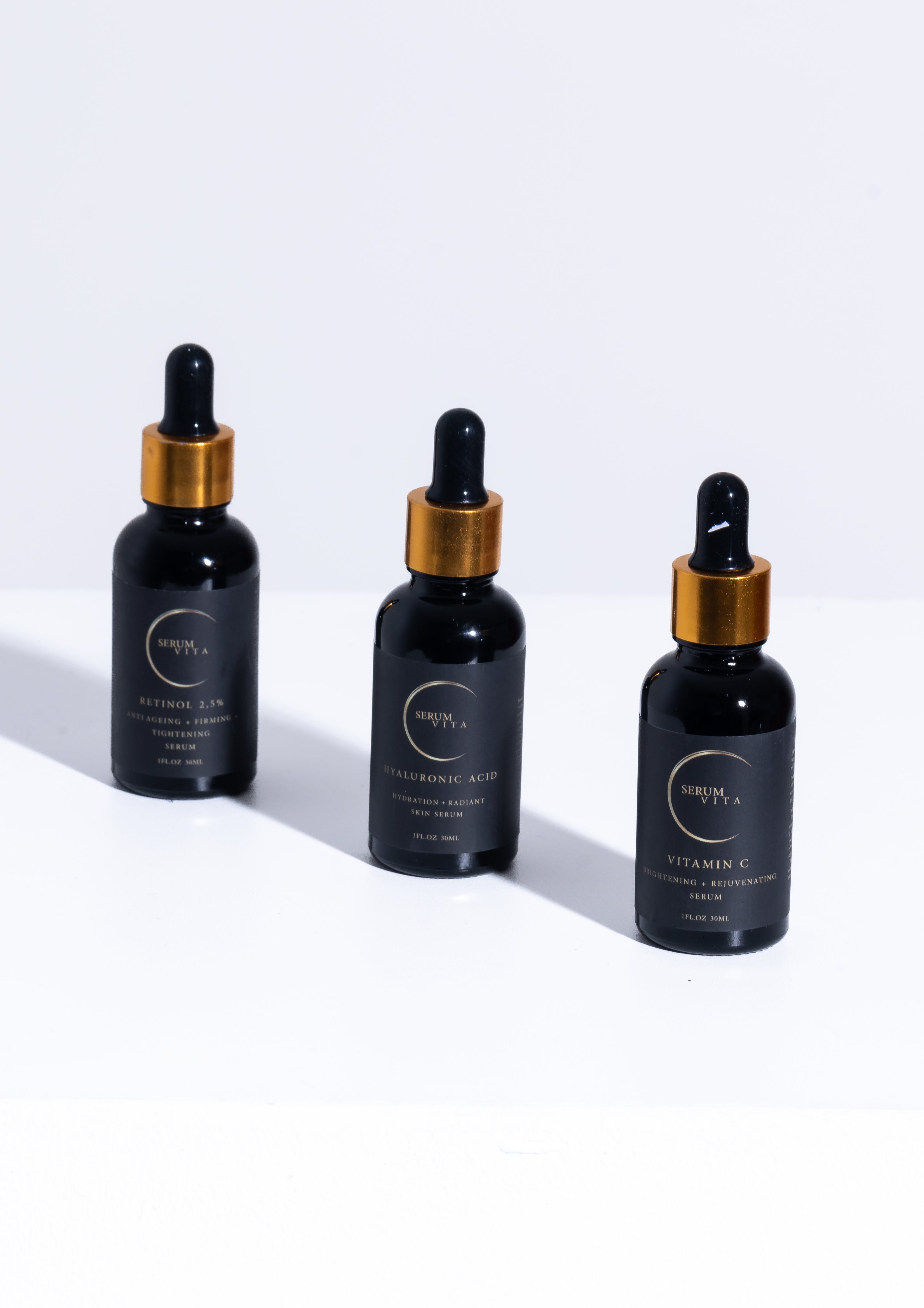 THE PERFECT THREE Combo Serums (Vitamin C + Retinol + Hyaluronic Acid)